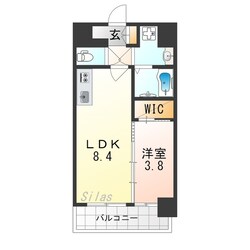 中津駅 徒歩9分 11階の物件間取画像